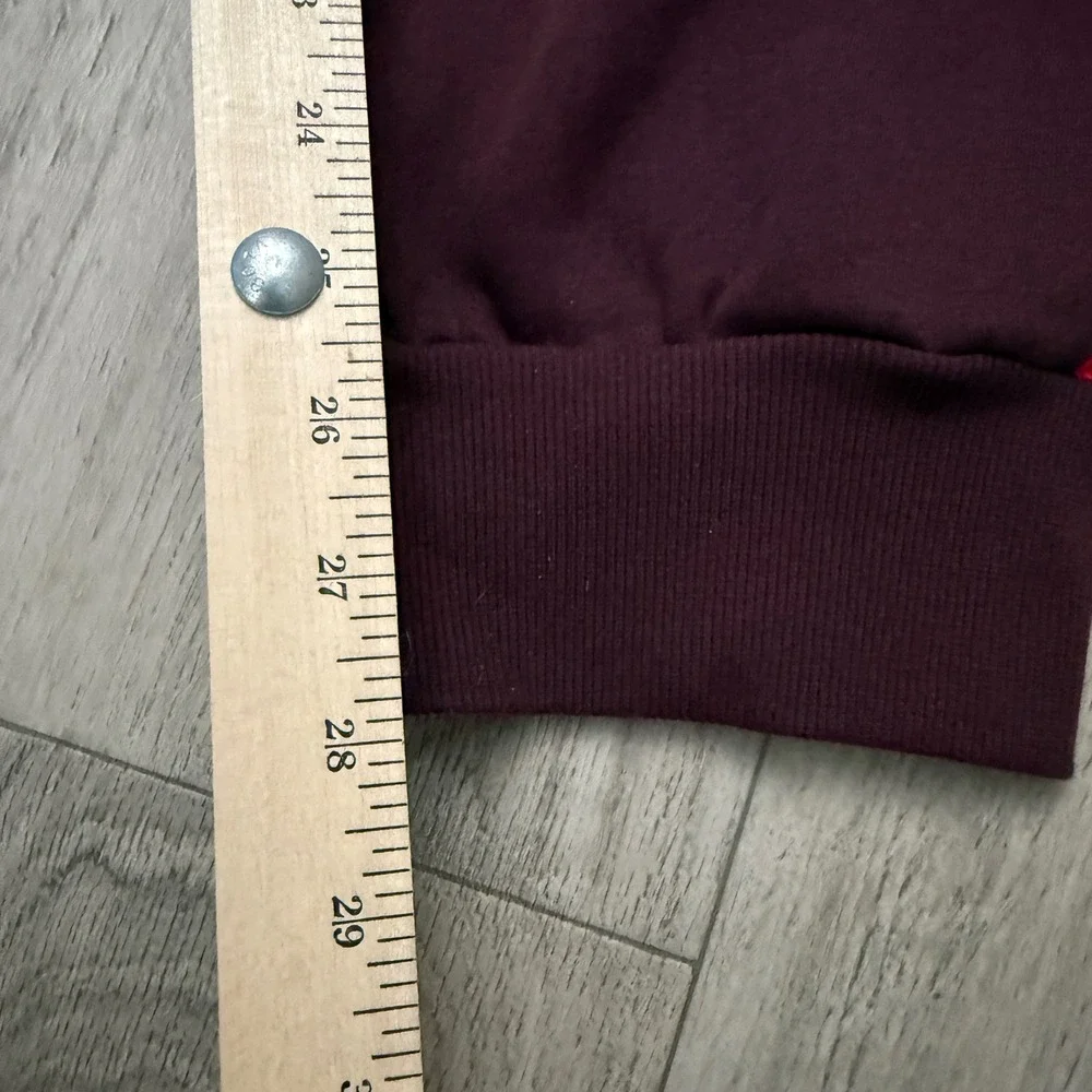 Adidas Joggers Mens 2XL‎ Burgundy Colorblock Multi Sport Fleece Pants 36x28